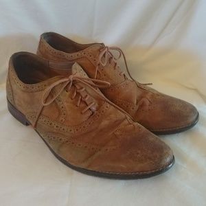 Cole Haan brown leather Oxfords